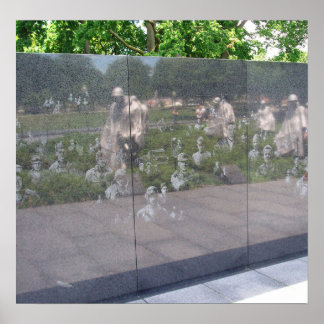 Poster Monument de la guerre de Corée à Washington, D.C.