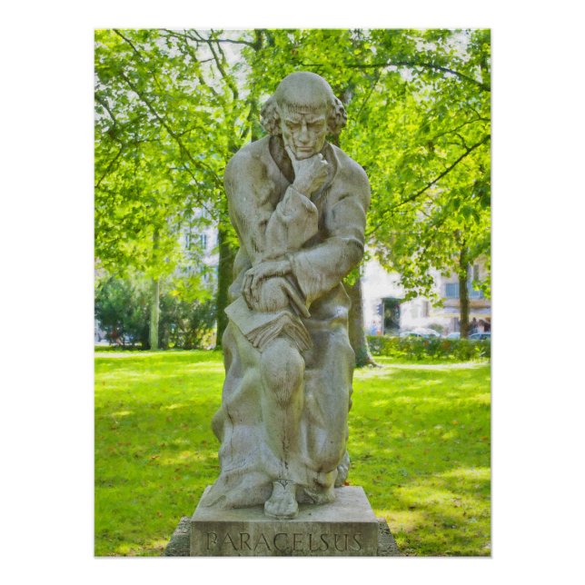 Poster Monument de Paracelse à Salzbourg (Devant)