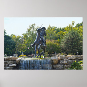 Poster Monument des Soldats Buffalo, Fort Leavenworth, Ka