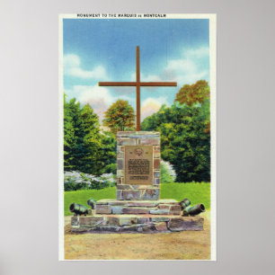Poster Monument Marquis de Montcalm