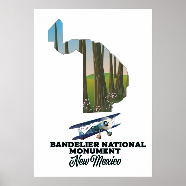Poster monument national de bandelier (Devant)