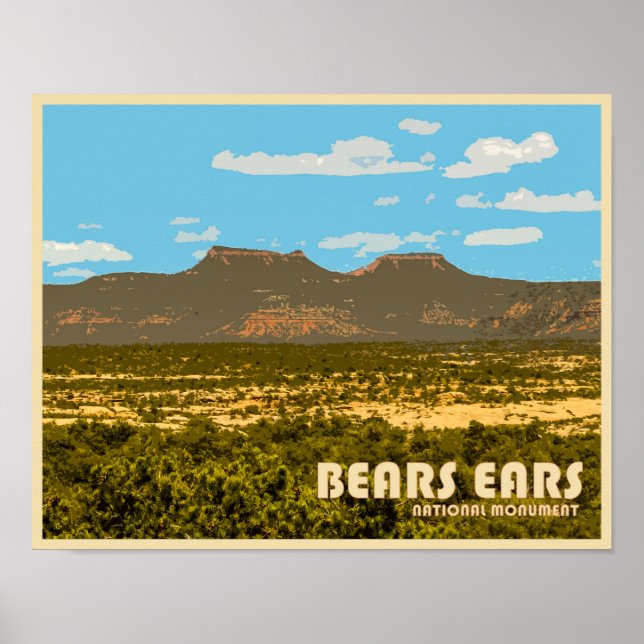 Poster Monument national de Bears Ears (Devant)