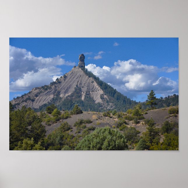 Poster Monument national de Chimney Rock, Colorado (Devant)