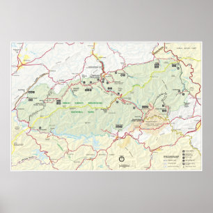 Poster Monument national de Great Smoky Mountains