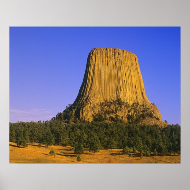 Poster Monument national de la tour Devils dans le Wyomin (Devant)