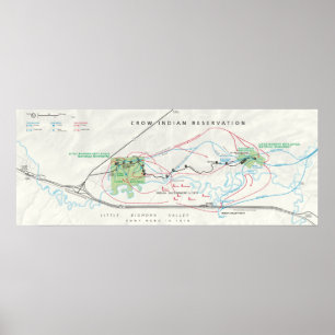 Poster Monument national de Little Bighorn Battlefield