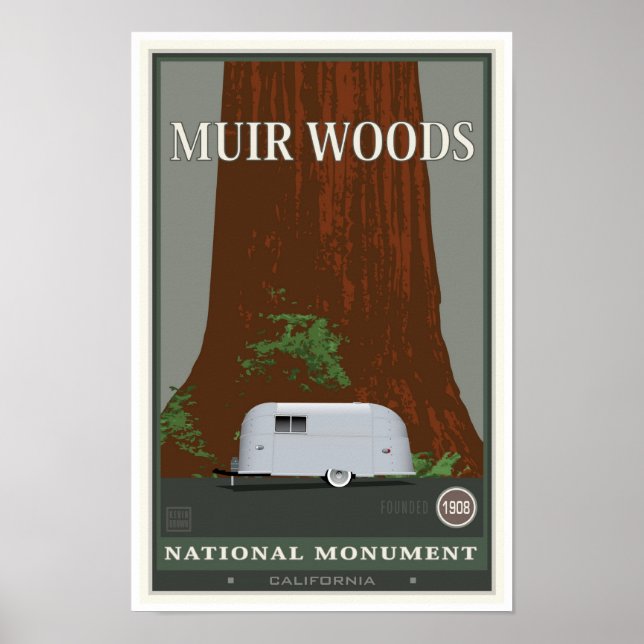 Poster Monument national de Muir Woods 1 (Devant)