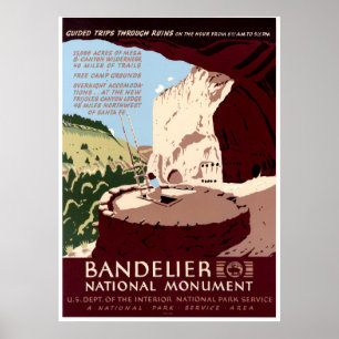 Poster Monument national du Bandelier