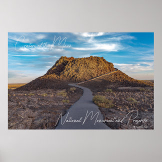 Poster Monument national et réserve de Craters of the Moo
