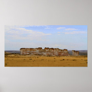 Poster Monument Rocks dans le Kansas occidental