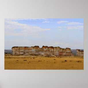 Poster Monument Rocks dans l'ouest du Kansas