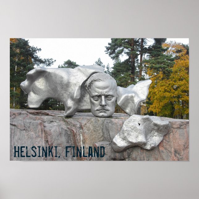 Poster Monument Sibelius, Helsinki, Finlande (Devant)