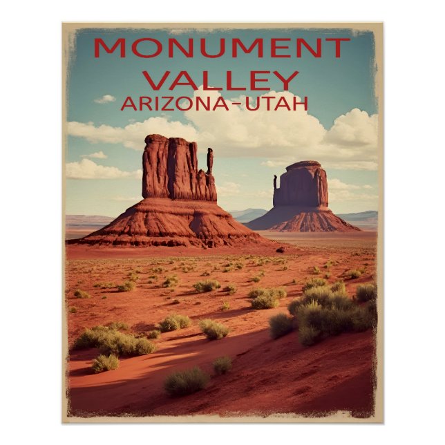 Poster Monument Valley (Devant)