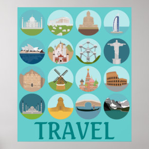 Poster Monuments du monde