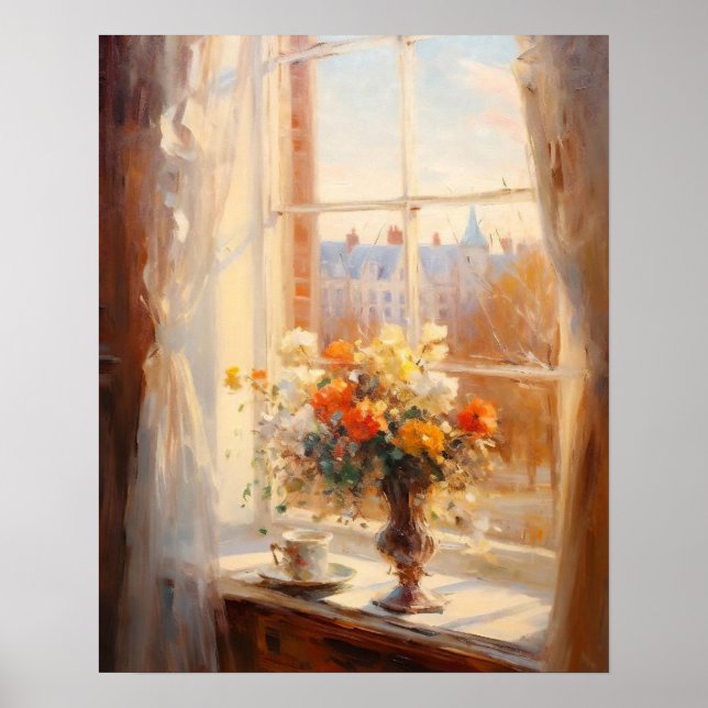 Poster Moody Architecture Painting, Vintage européen (Devant)