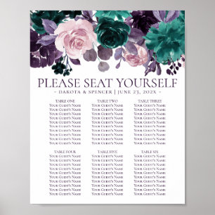 Poster Moody Boho   Autonomie du siège floral de la prune