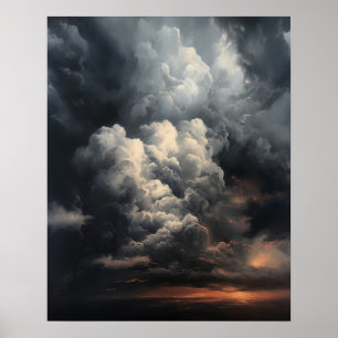 Poster Moody Clouds Art