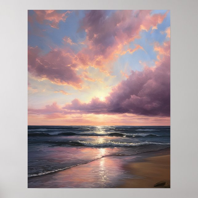 Poster Moody Clouds Art (Devant)