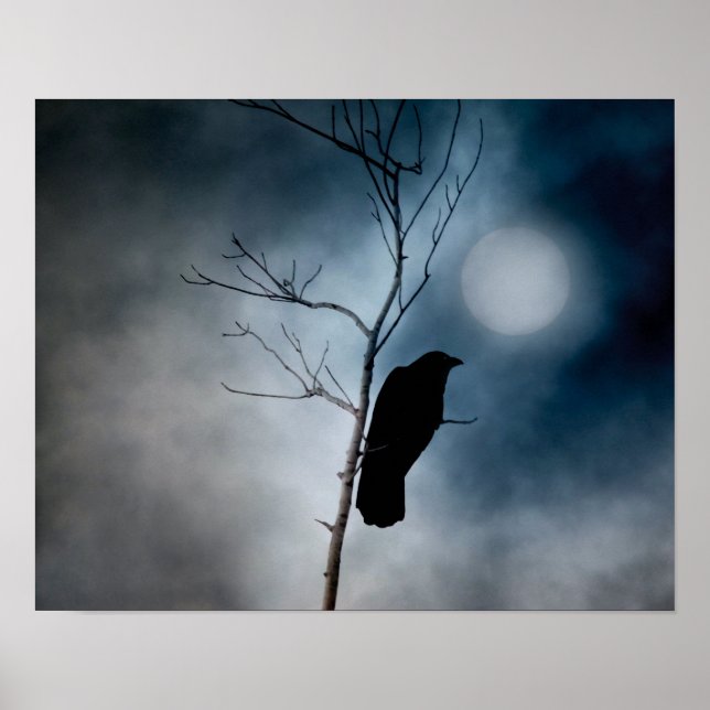 Poster Moody Crow Moon (Devant)