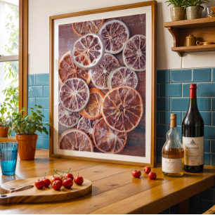 Poster Moody fall sec orange chaud cuisine mur art