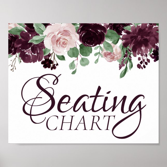 Poster Moody Passion | Rose de vin violet spectaculaire (Devant)