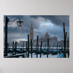 Poster Moody Sky à Venise, Italie