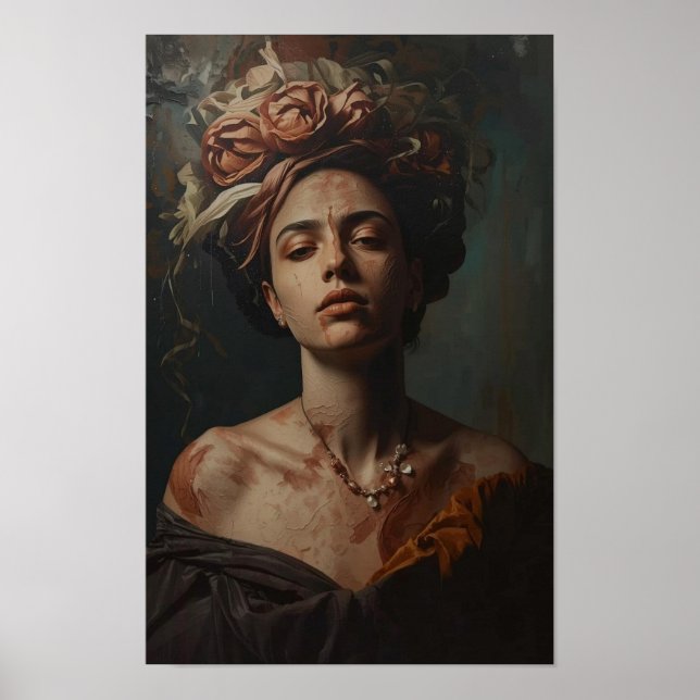 Poster Moody Surreal Oil Painting/Ethereal Abstract Dream (Devant)