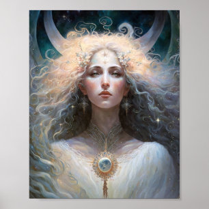 Poster Moon Goddess Imaginaire Art