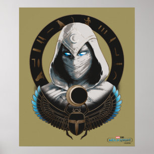 Poster Moon Knight Egyptian Scarab Graphic