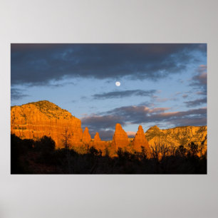 Poster Moon Over Sedona, Arizona 2226