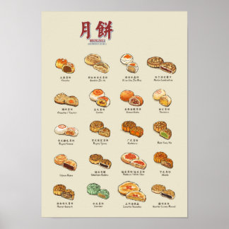 Poster Mooncakes | 月 餅 (A3)