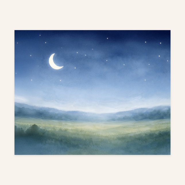 Poster Moonlit Meadow Nursery Wall Art (Créateur téléchargé)