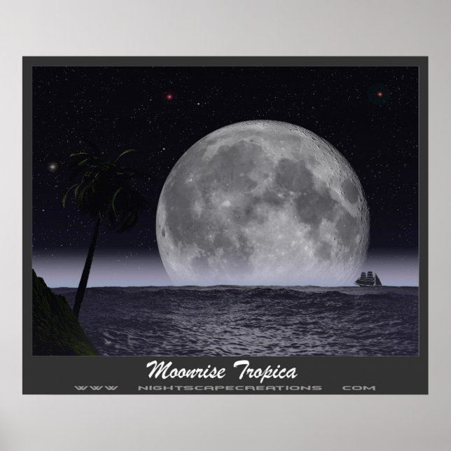 Poster Moonrise Tropica (Devant)
