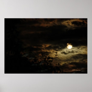 Poster MoonShine and Storm Clouds
