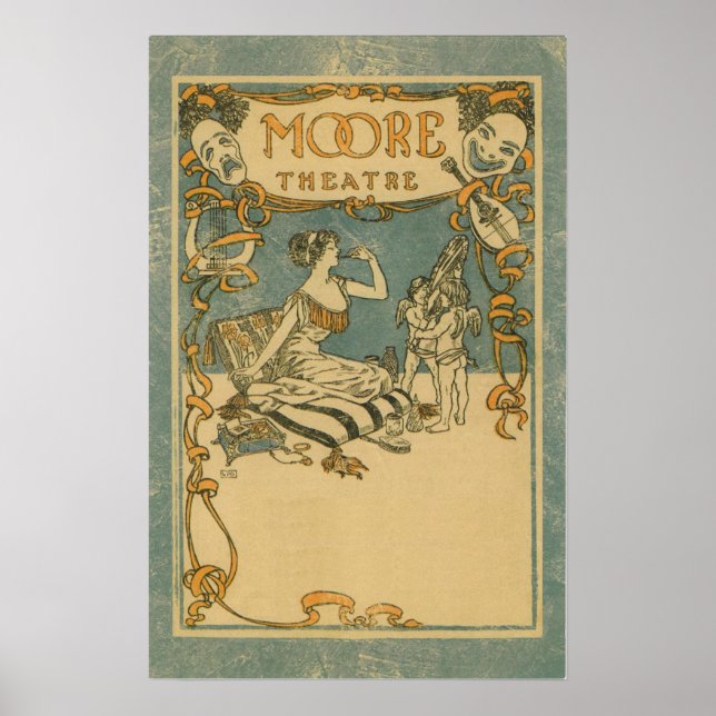 Poster Moore Theatre, Seattle, Washington (Devant)
