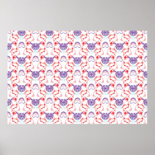 Poster Mopsmuster