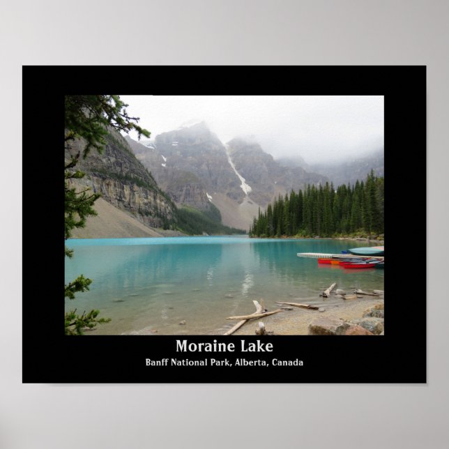 Poster Moraine Lake, Alberta, Canada Paysage Design Po (Devant)