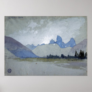 Poster Moran - Les Tétons Idaho 1879