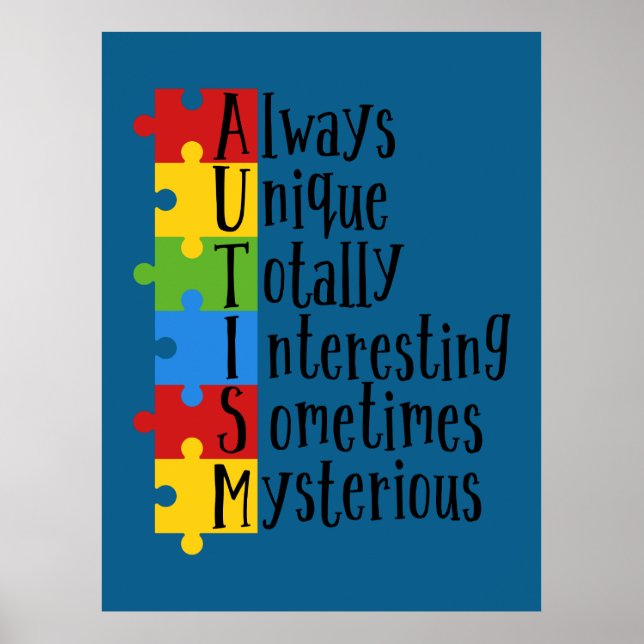 Poster Morceaux d'autisme (Devant)