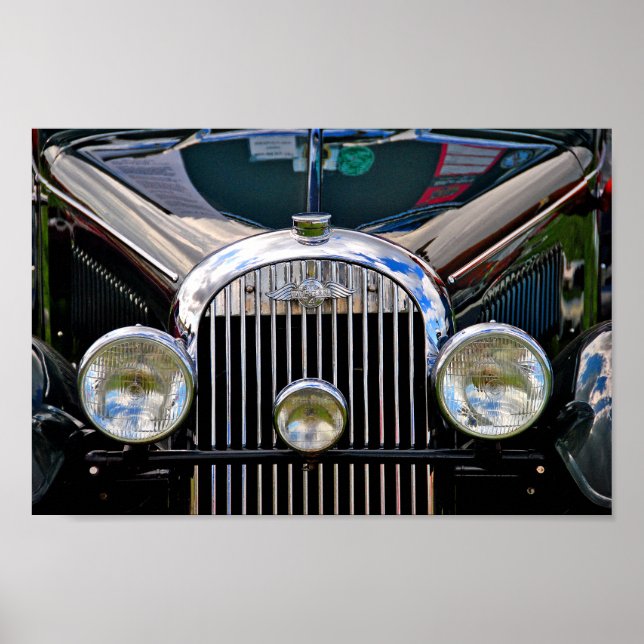 Poster Morgan Classic Sports Car (Devant)