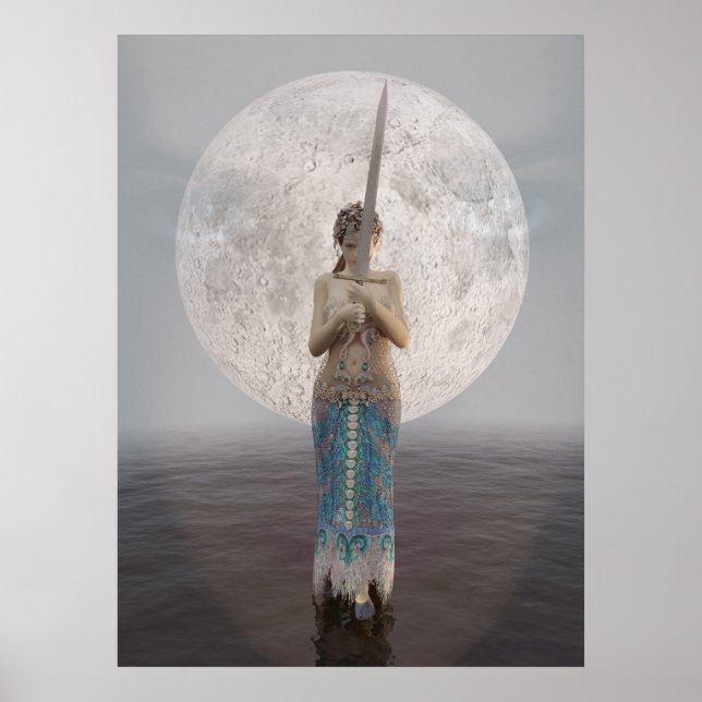 Poster Morgan le Fay et Excalibur (Devant)