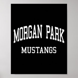 Poster Morgan Park High School Hs Chicago Il Retro Sports