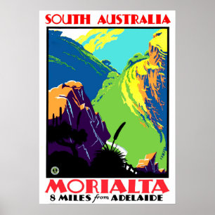 Poster Morialta, à 13 km d'Adélaïde, en Australie-Méridio