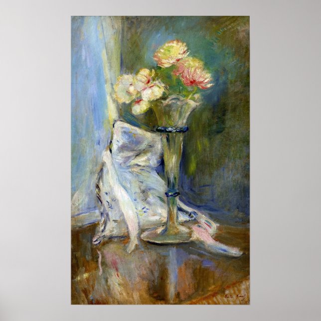 Poster Morisot - Anémones Roses (Devant)