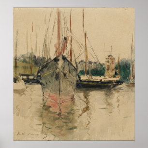 Poster Morisot - Bateaux Entrée À La Médina Isle Of Wight