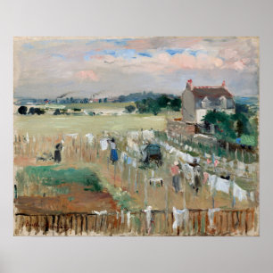 Poster Morisot - Blanchisserie 1875