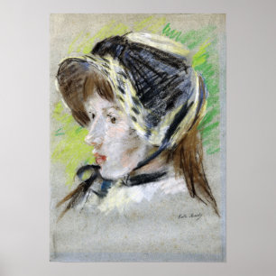 Poster Morisot - Jeanne Pontillon Dans La Capeline 1884