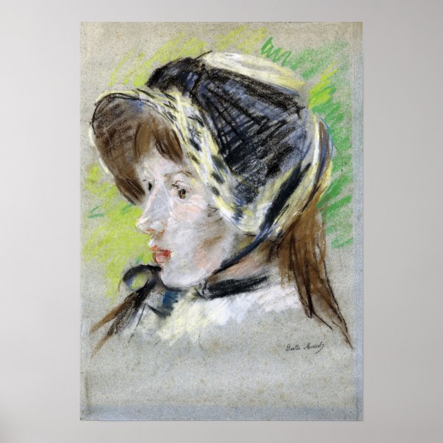 Poster Morisot - Jeanne Pontillon Dans La Capeline 1884 (Devant)