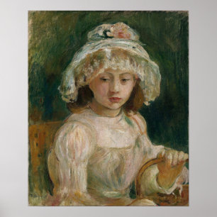 Poster Morisot - Jeune Fille Avec Chapeau