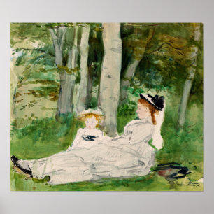 Poster Morisot - Lisière de la forêt (Edma et Jeanne) 187